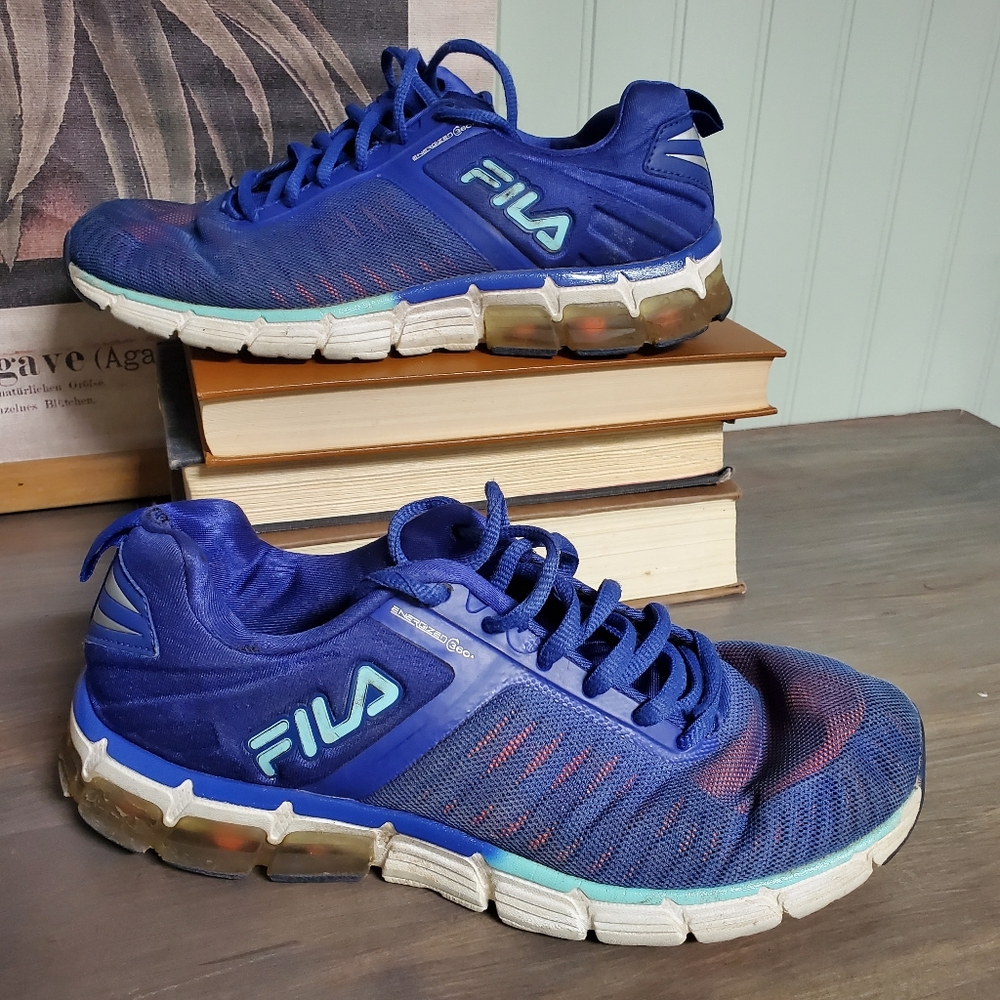FILA Running Shoes Royal Blue Sneakers womens sz 8